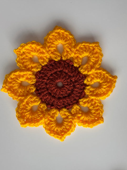 Set of 4 Sunflower Coasters