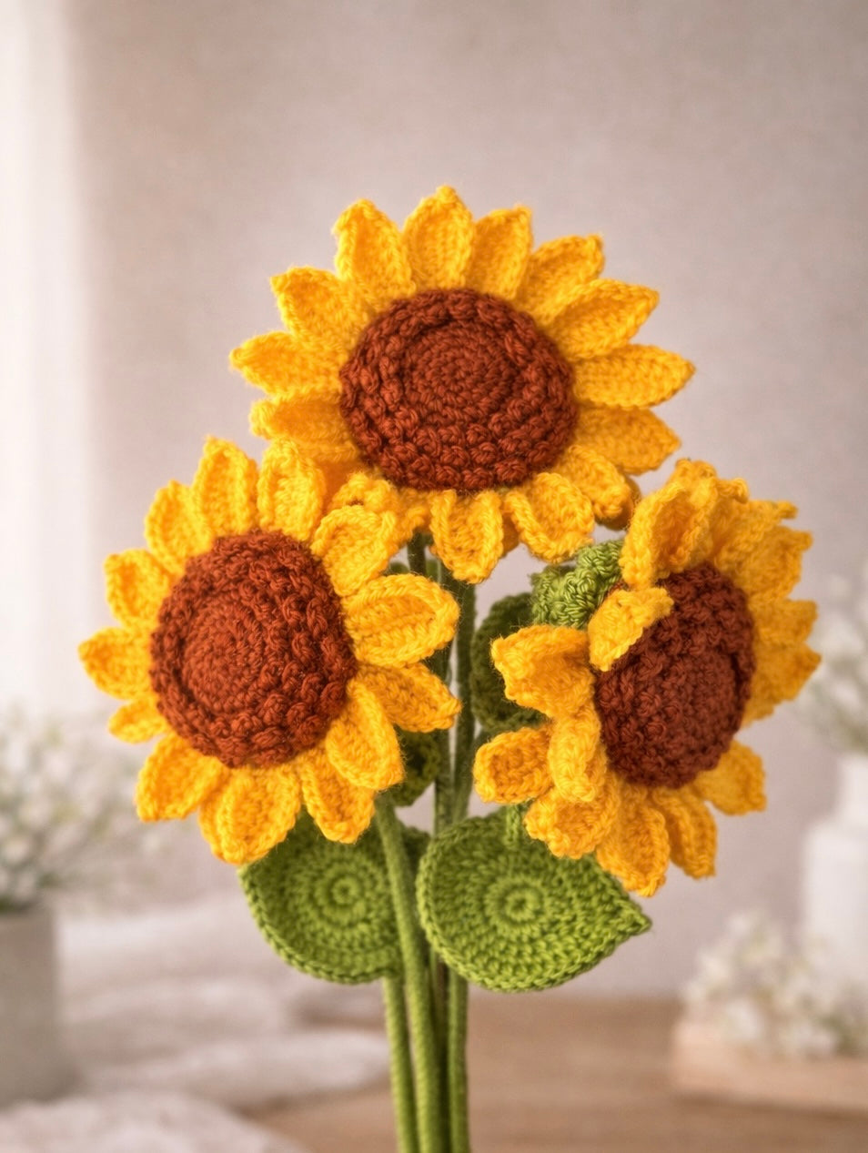 Handmade Crochet Sunflower