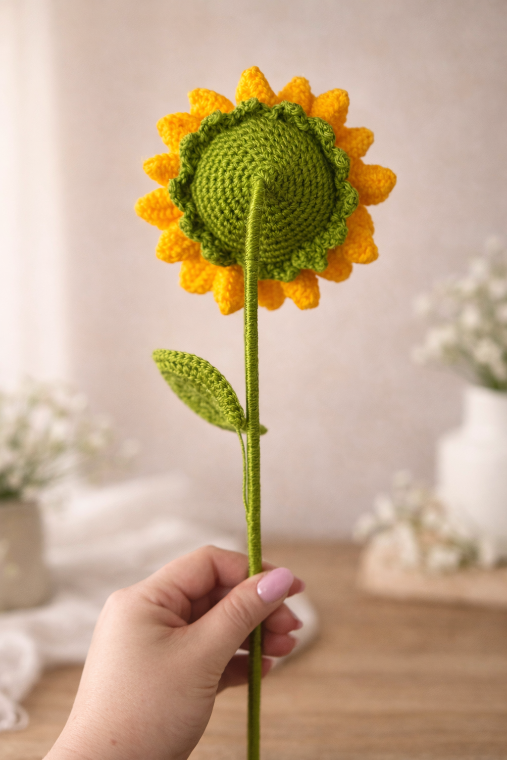 Handmade Crochet Sunflower