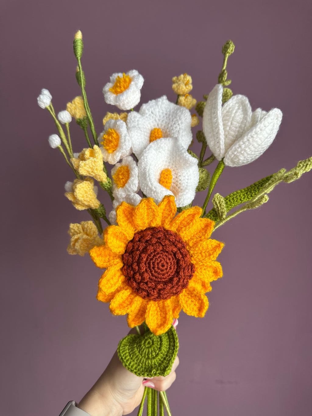 Mystery Crochet Flower Bouquet