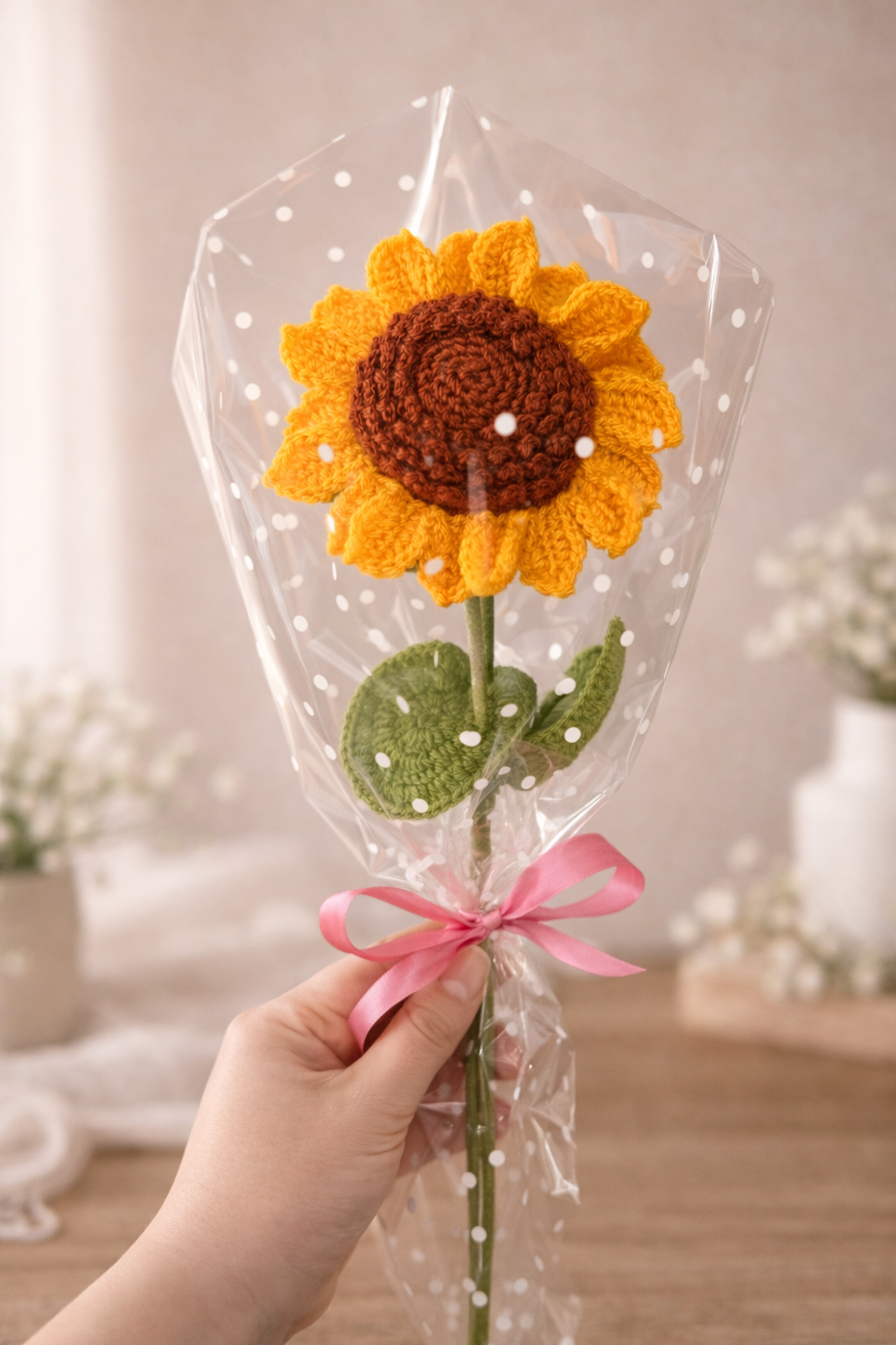 Handmade Crochet Sunflower