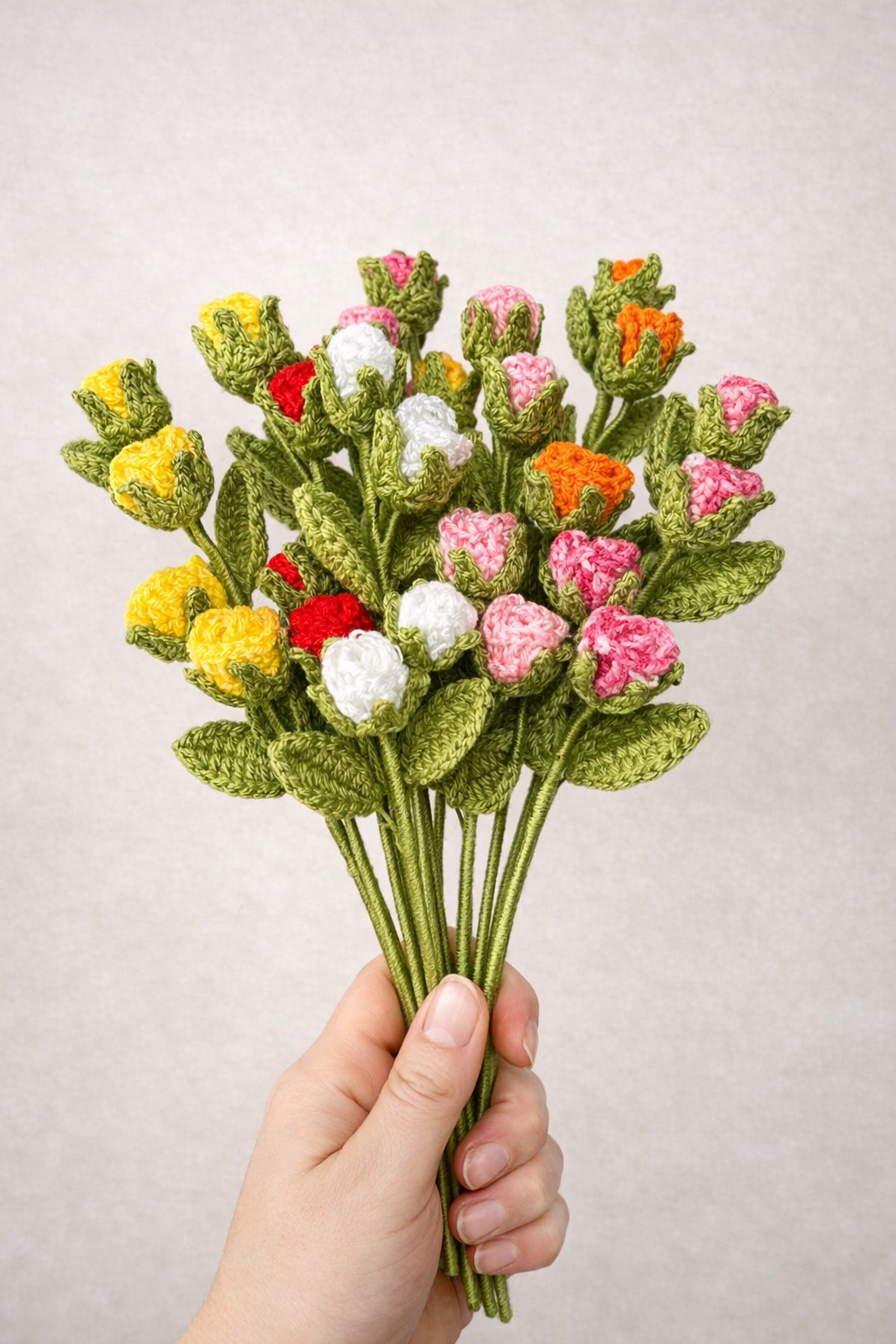 Small Crochet Rose, Handmade Everlasting Flower