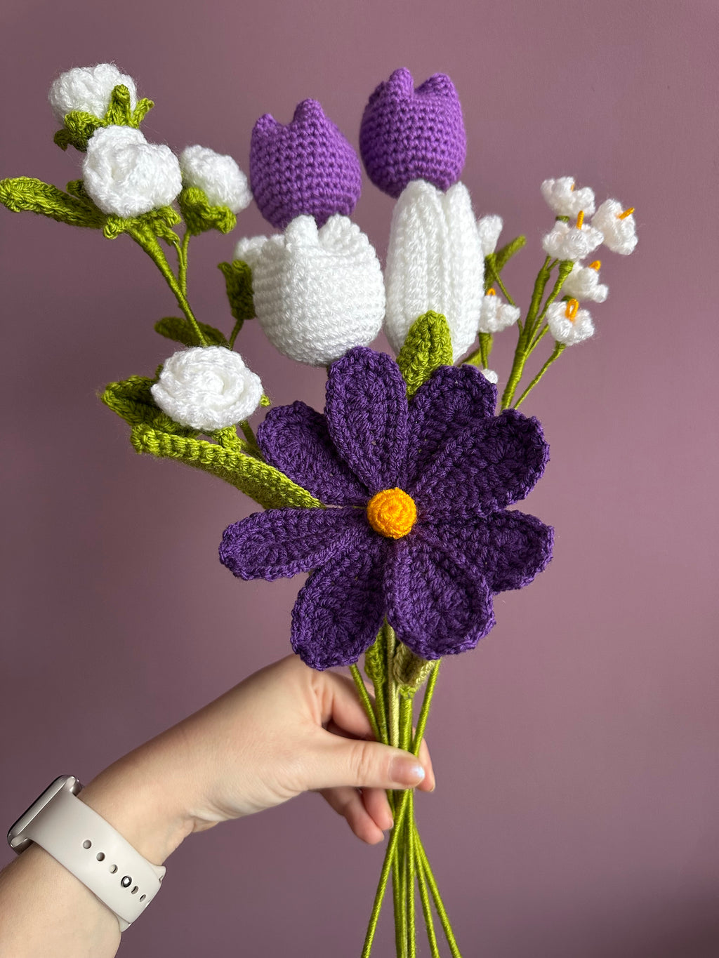 Mystery Crochet Flower Bouquet