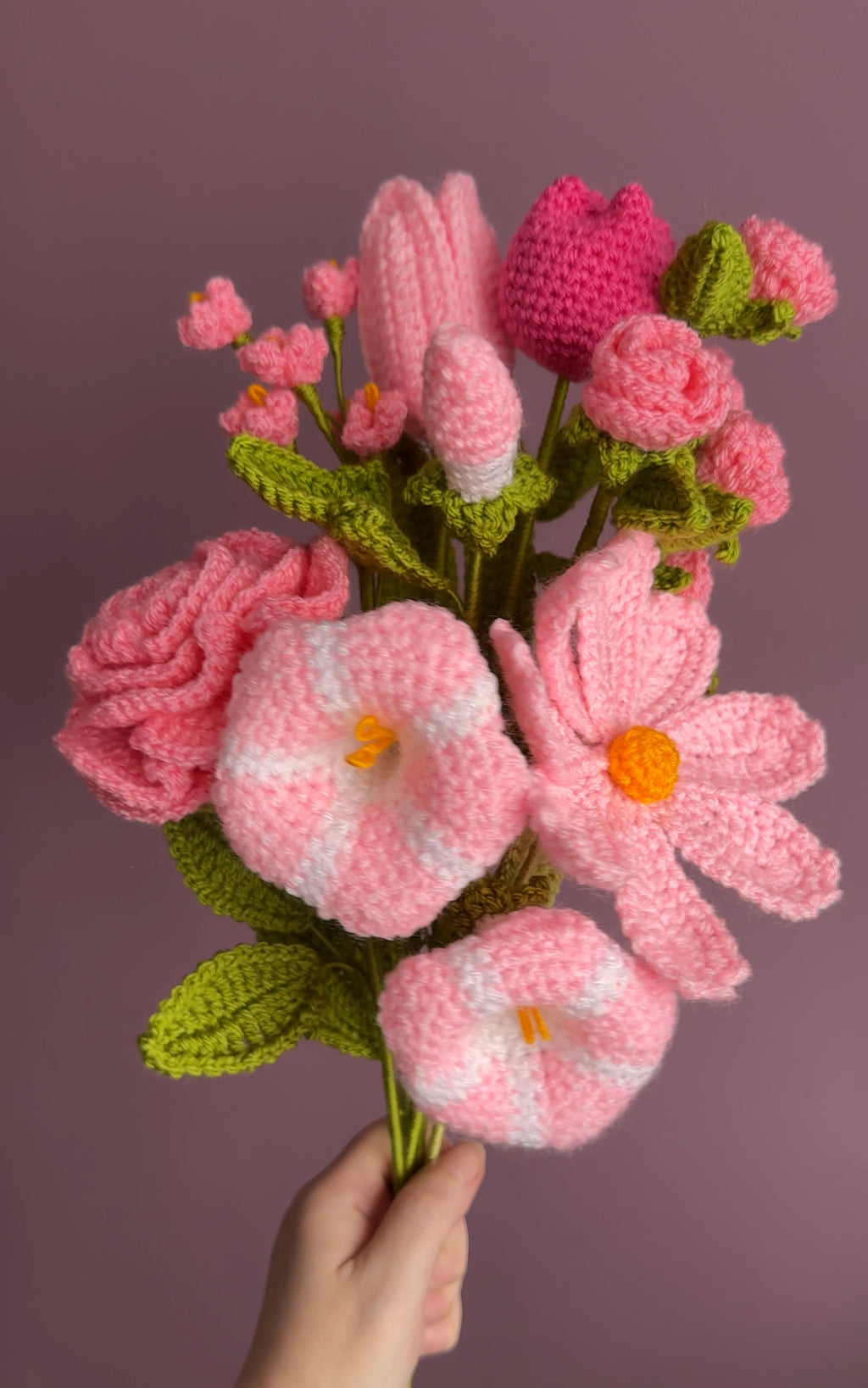 Mystery Crochet Flower Bouquet