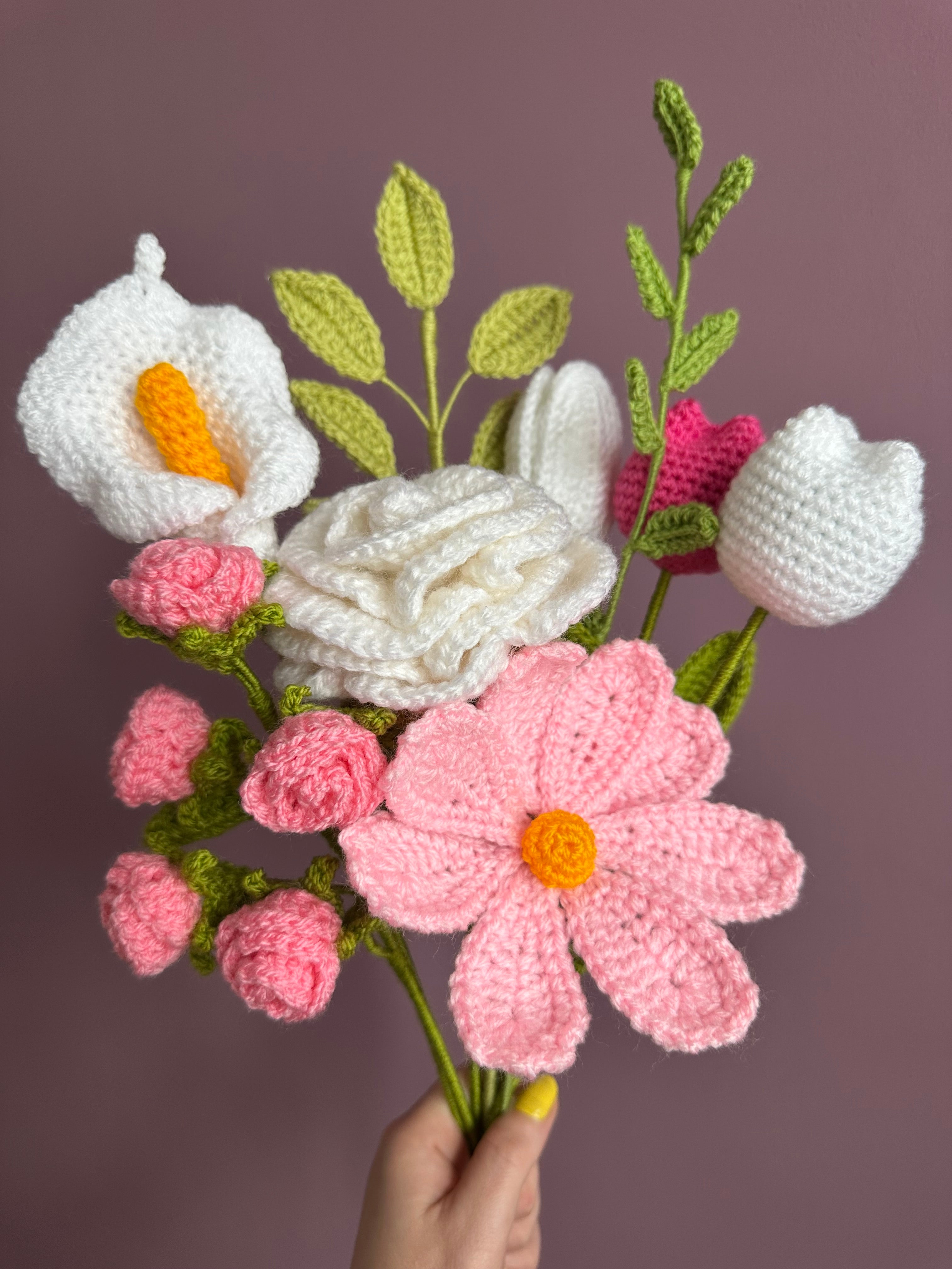 Mystery Crochet Flower Bouquet