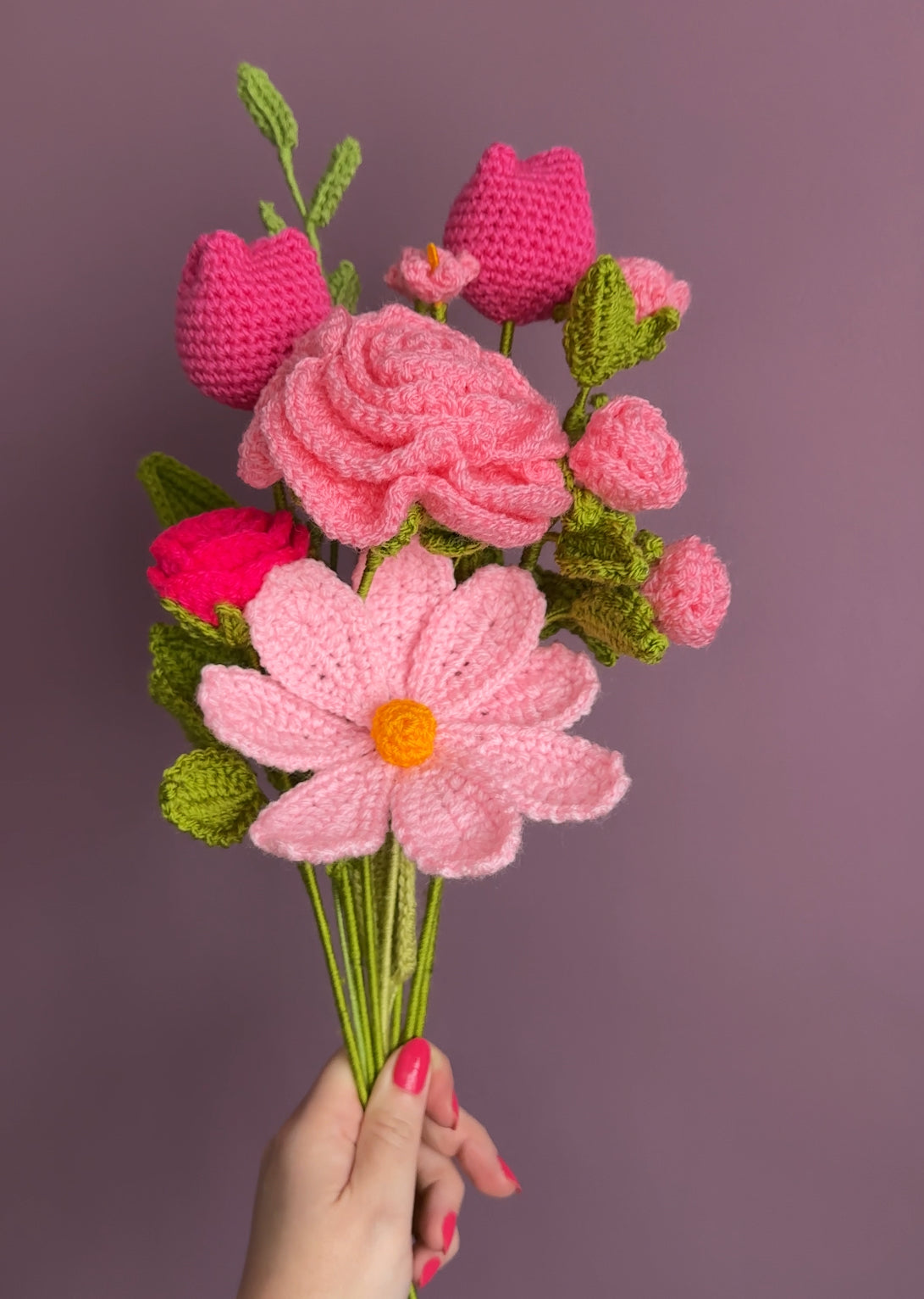Mystery Crochet Flower Bouquet