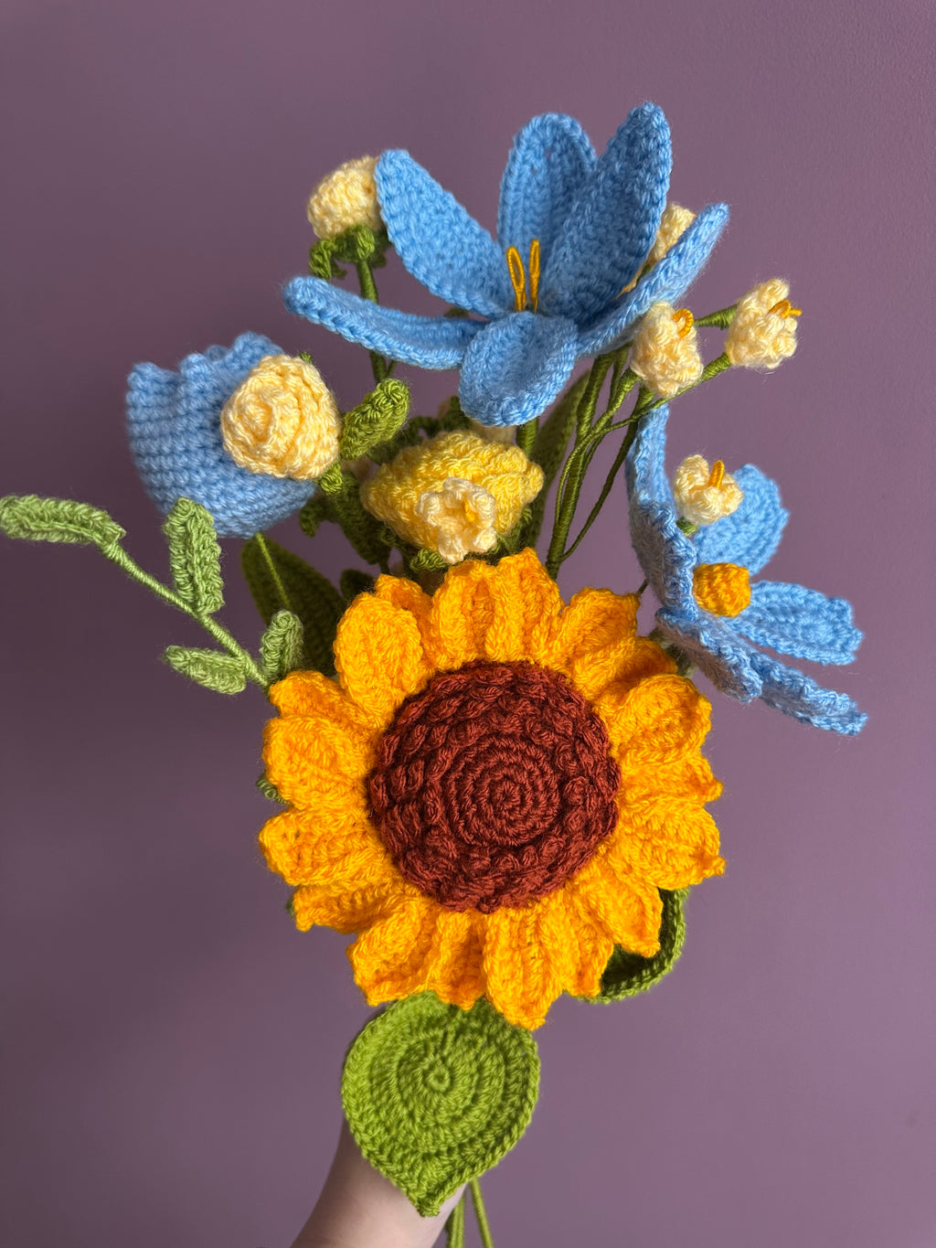 Mystery Crochet Flower Bouquet