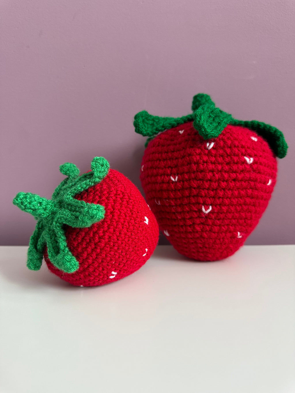 Crochet Strawberry Plush - Handmade Amigurumi Strawberry