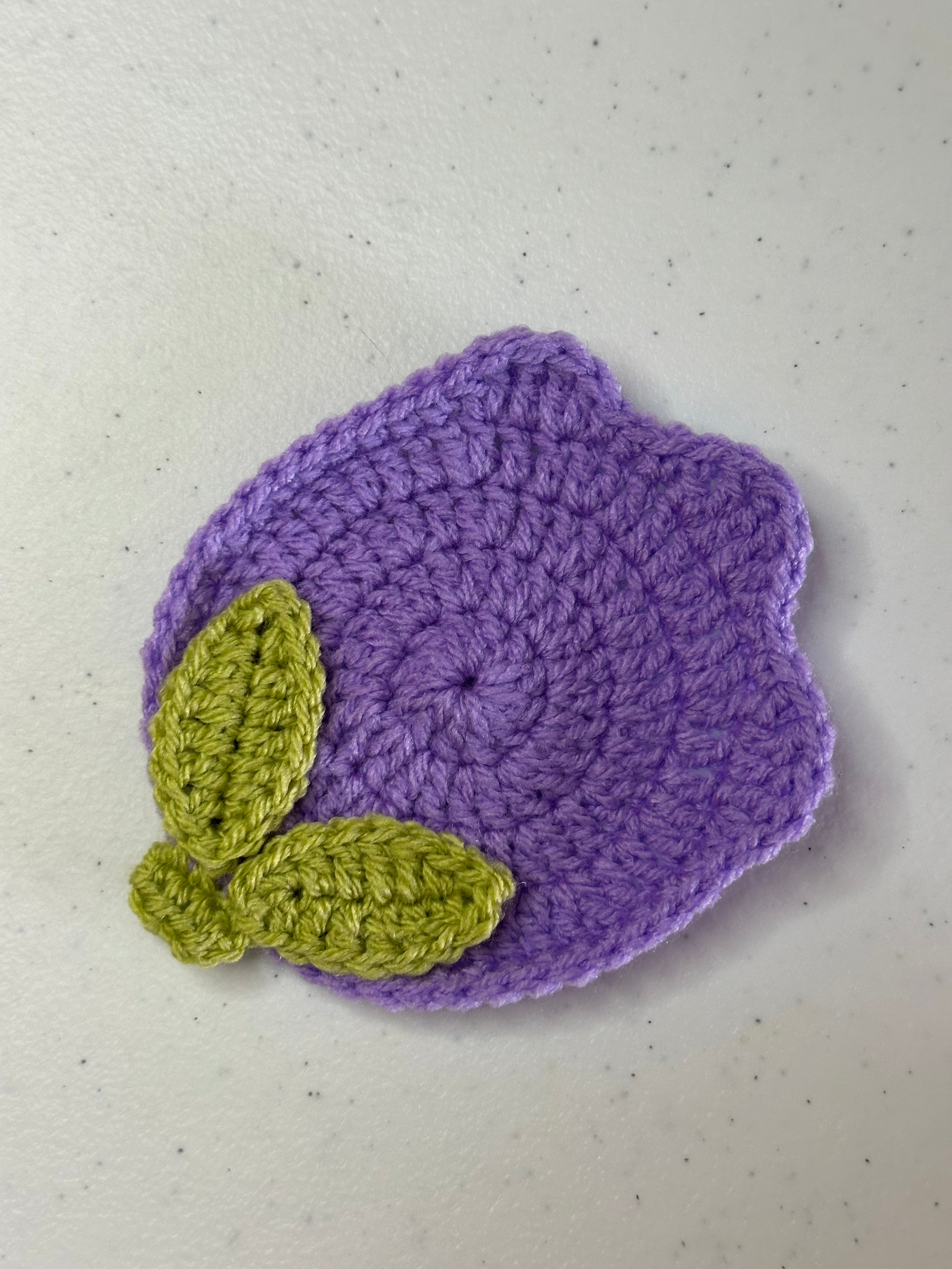 Tulip Crochet Coaster