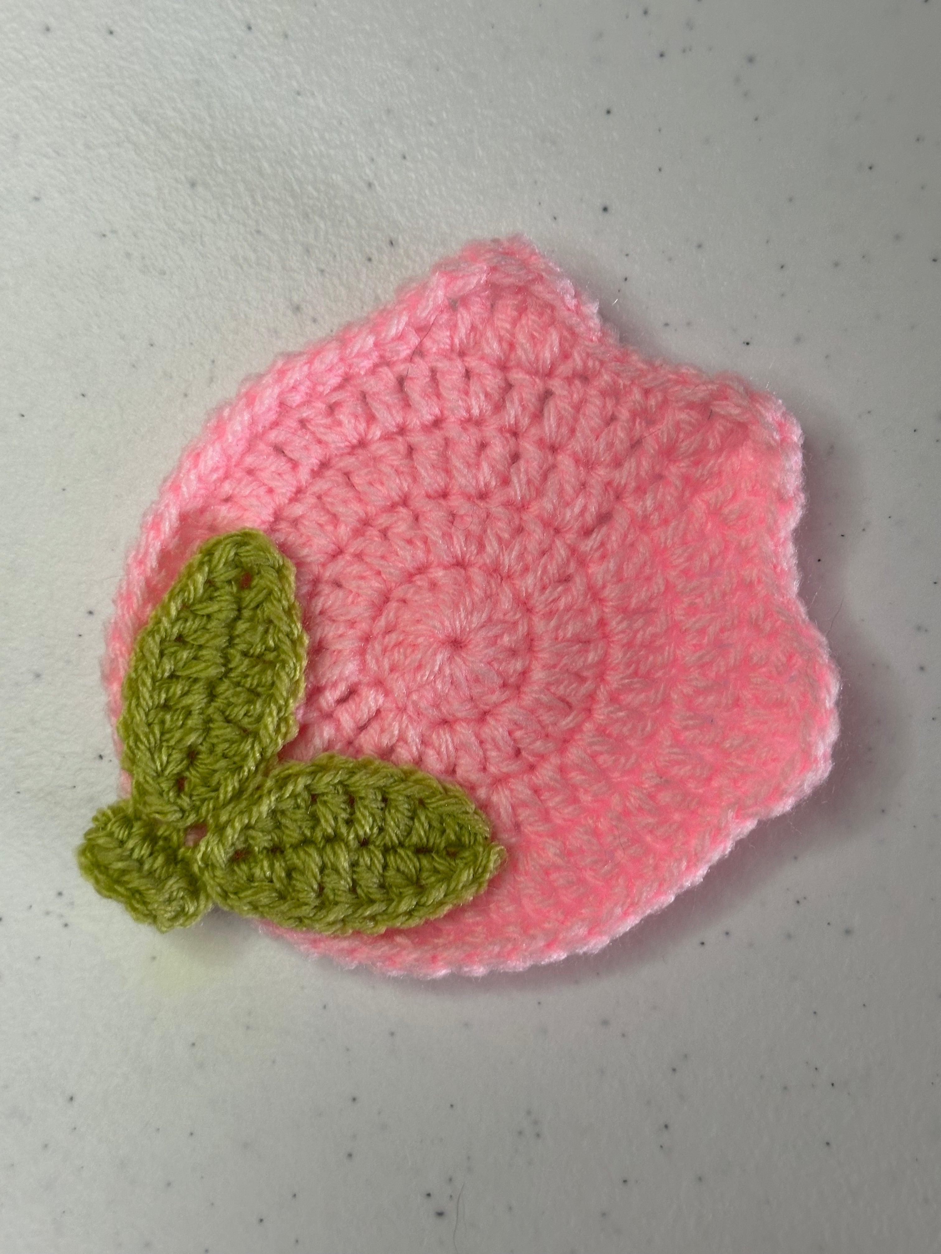 Tulip Crochet Coaster