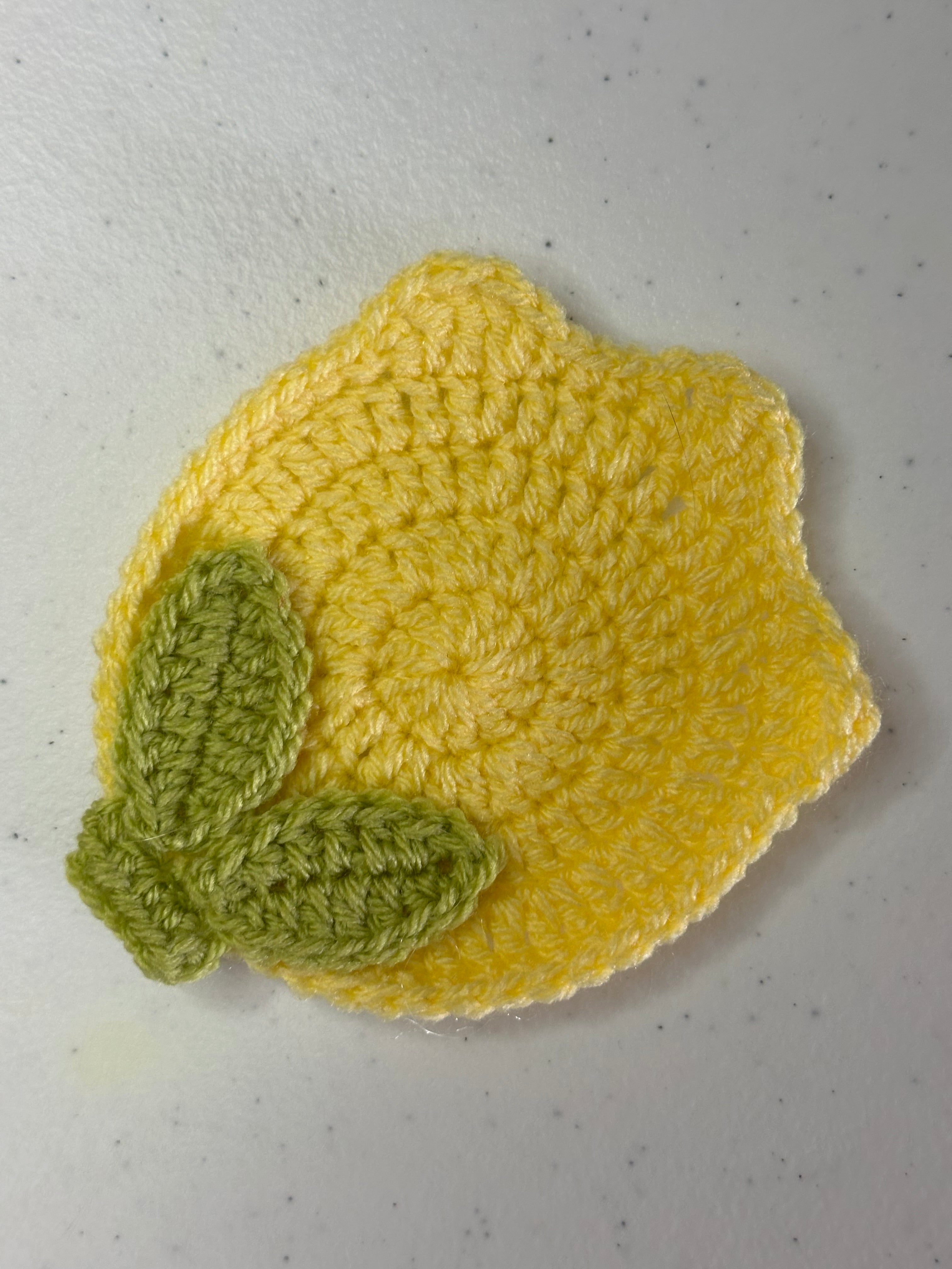 Tulip Crochet Coaster