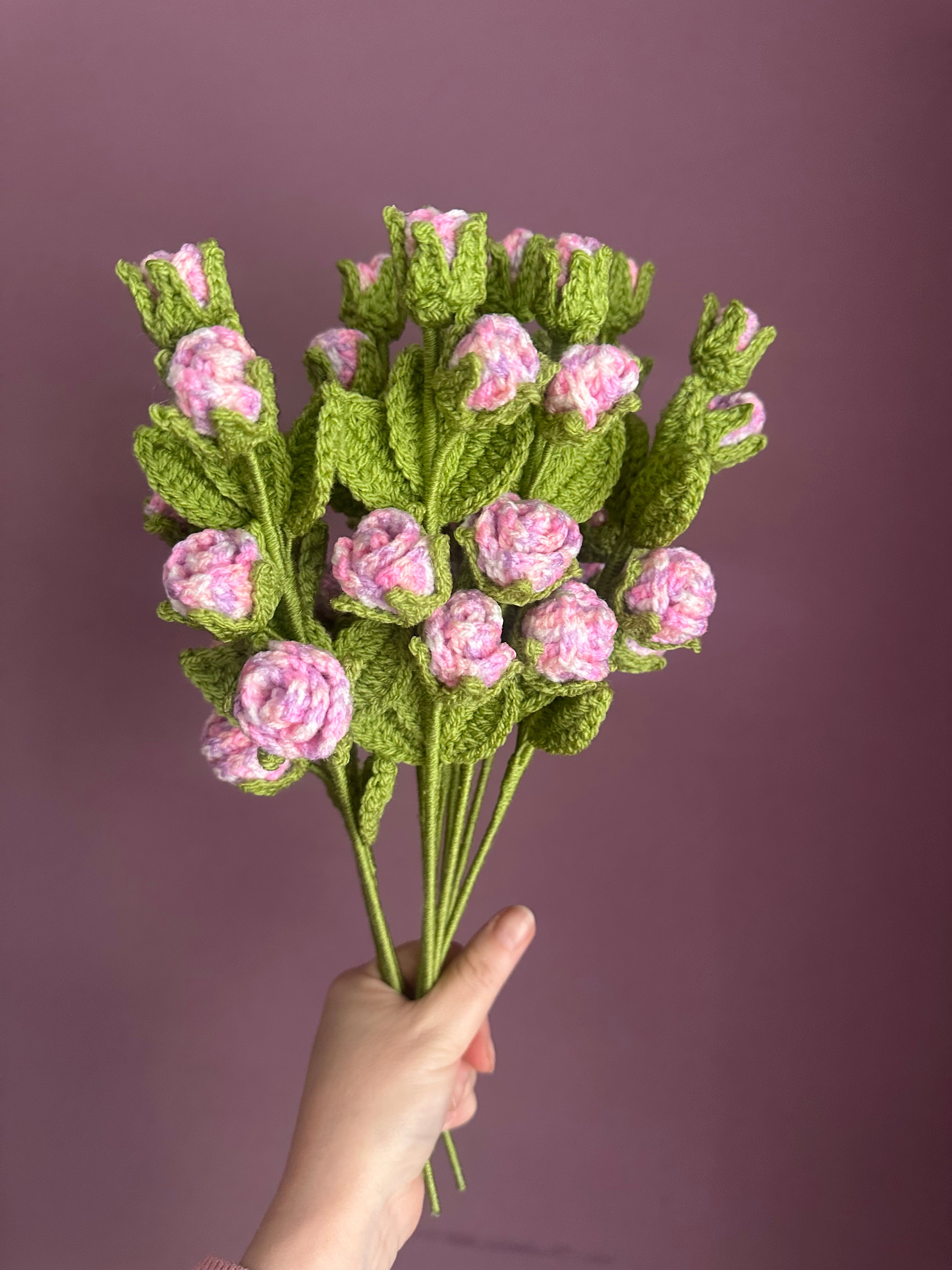 Small Crochet Rose, Handmade Everlasting Flower