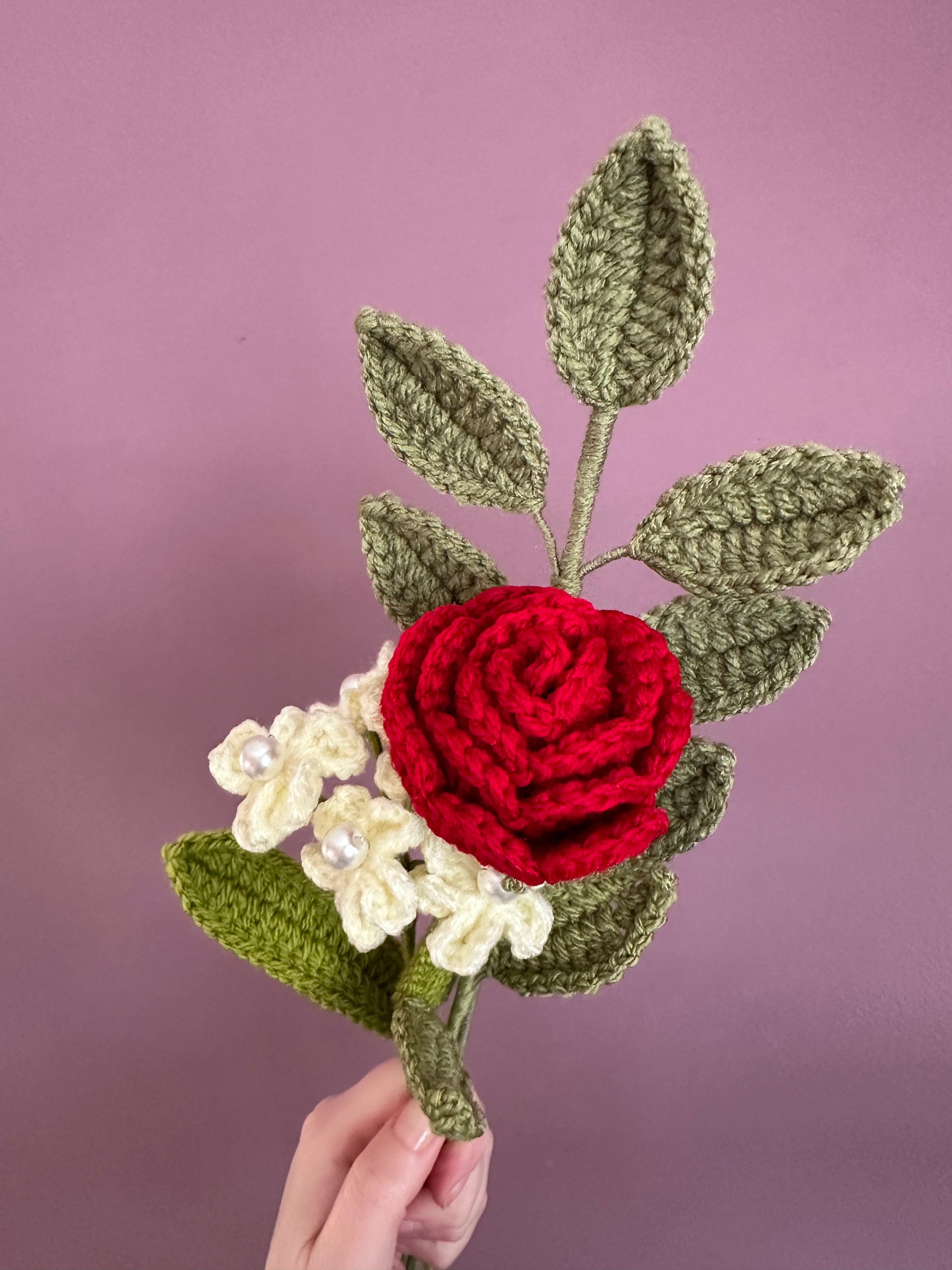 Handmade Crochet Roses - Valentine’s Day gift