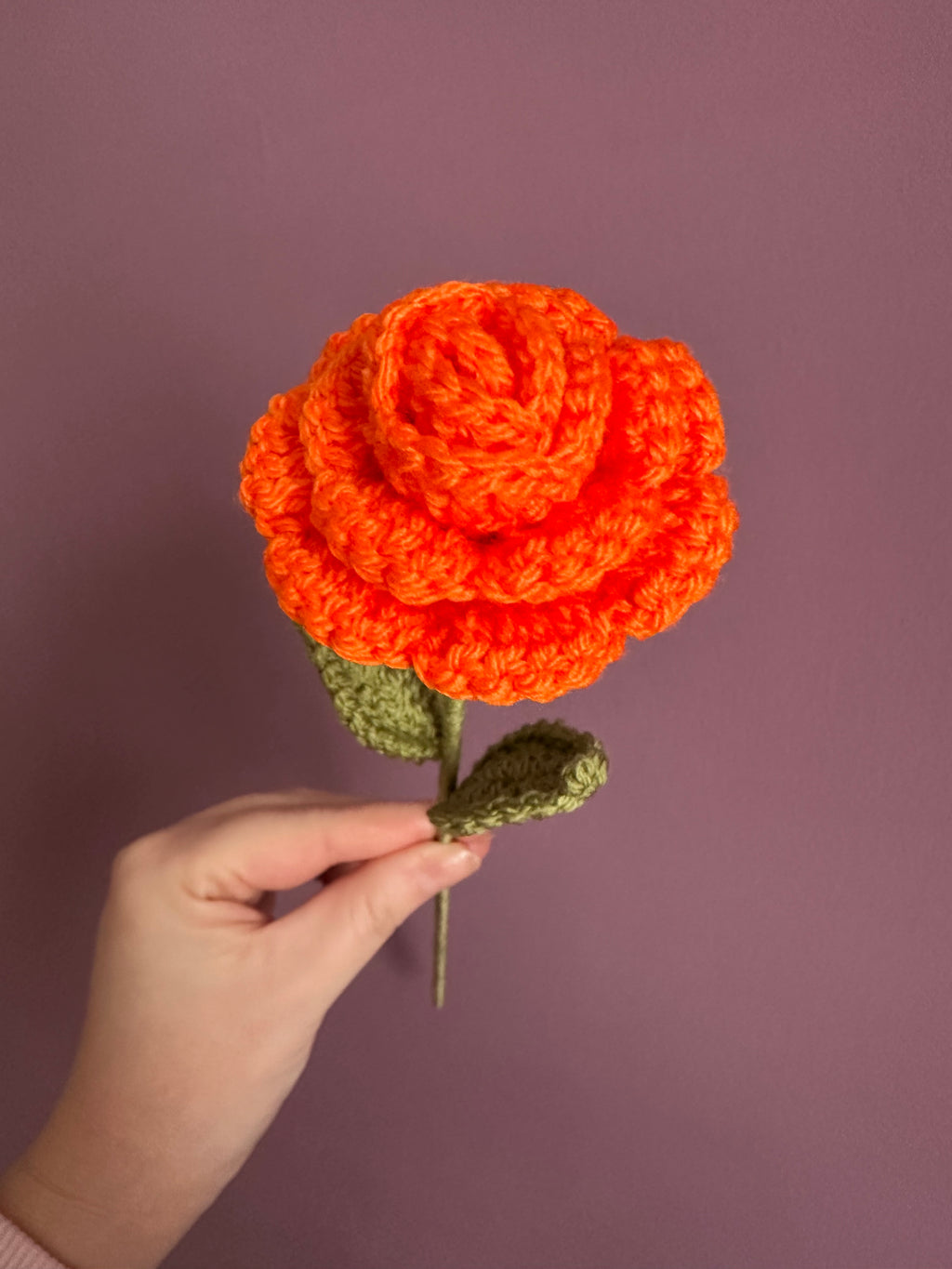 Handmade Crochet Roses, Gift or Home Decor