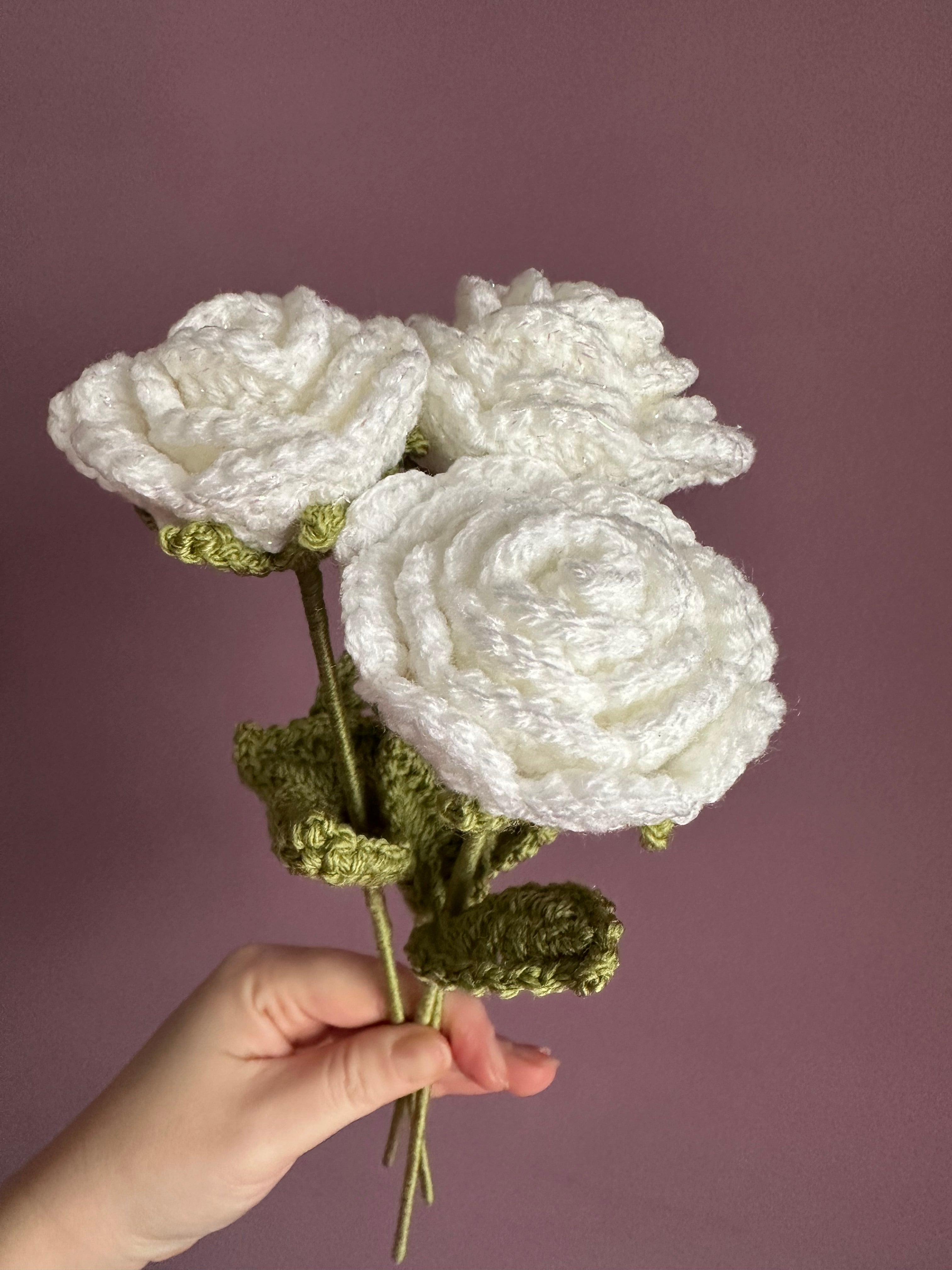 Handmade Crochet Roses - Valentine’s Day gift